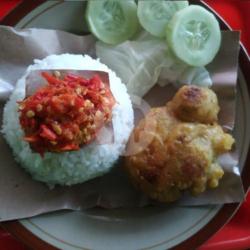 Nasi Ayam Tepung Dada Sambal Bawang