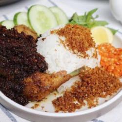 Nasi Ayam Goreng Kremes Sambal Madura