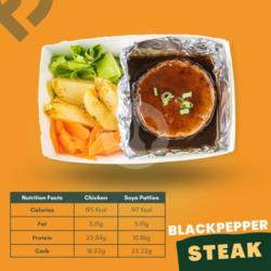 Blackpepper Steak (195 Kcal)