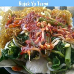 Rujak Kangkung Kucur Soun Krupuk (sambal Asem)