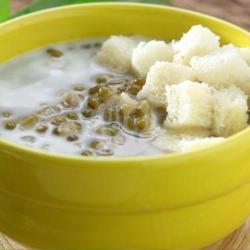 Bubur Kacang Padi Plus Roti Tawar