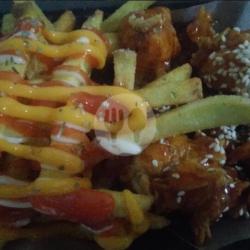 Paket Kentang Chicken Pop Barbeque Hot Spicy