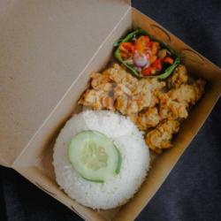 Nasi   Kulit Ayam Sambal Matah