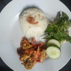 Nasi Sayap Ayam Geprek