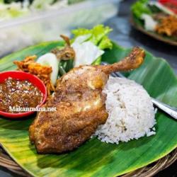 Ayam Lalap Besar   Nasi