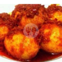 Telor Bulat Balado Merah