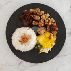 Nasi Ayam Hitam Manis