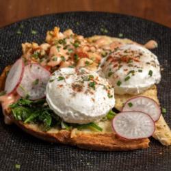 Prawns Poached Eggs