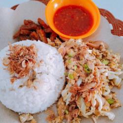 Nasi Telor Orak Arik Kornet