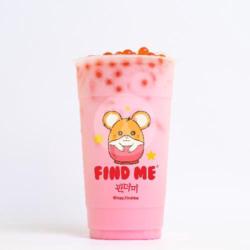 Creamy Strawberry   Popping Boba