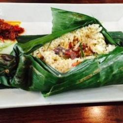 Nasi Bakar Suwir Ayam Original