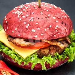 Burger Pink Ayam