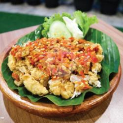 Ayam Geprek Crispy Wasyukurillah Dada Tempe