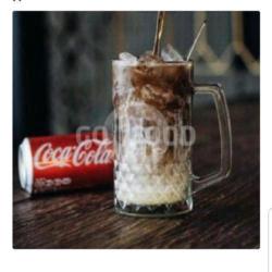 Es Mega Mendung(susu Dan Cola Cola)