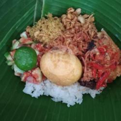 Nasi Daun Ayam   Telur Opor