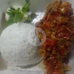 Paket Ayam Kremes Penyet Sambel Korek