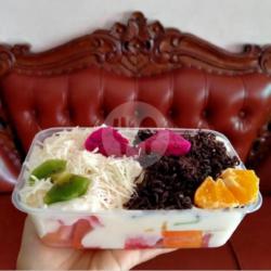 Salad Buah Jumbo Topping Keju Coklat 650ml