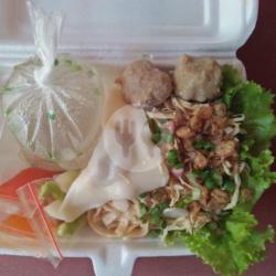 Pangsit Mie Ayam Gepeng   Bakso