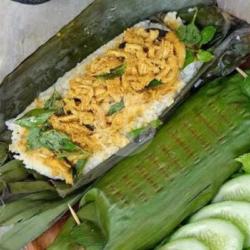 Nasi Bakar Ayam Suwir Kemangi