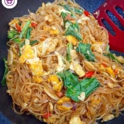 Mie Hun Goreng Petir  Telur Ayam Suir