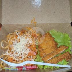 Spageti Chicken Katsu