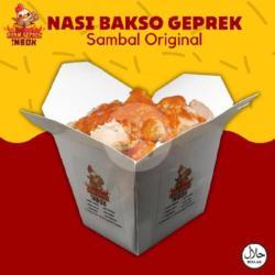 Nasi Bakso Geprek Sambal Original