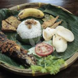 Nasi Timbel Lele Penyet/bakar