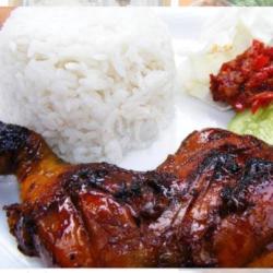 Nasi Ayam Bakar Potong