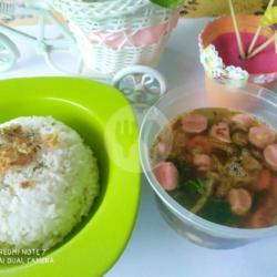 Nasi Sup Makaroni Bakso