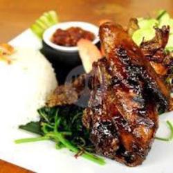 Nasi   Tempe   Lalaban   Sambal   Bebek Bakar