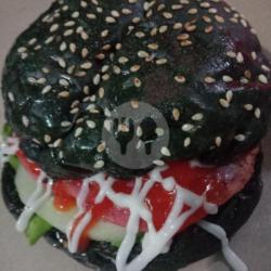 Burger Ori Roti Hitam