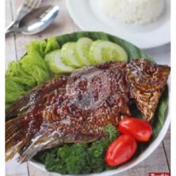 Paket Gurami Bakar Madu Berat 250grm Free Nasi Es Teh