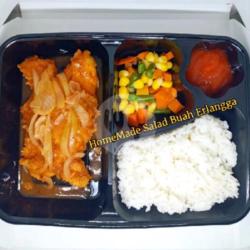 Bento Rice Chicken Steak