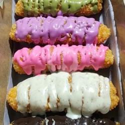 Pisang Crispy Rainbow