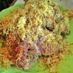 Ayam,,goreng, Serundeng Kelapa Manis Gurih