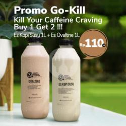 Promo Go Kill: Es Kopi Susu Dan Es Ovaltine 1 Liter