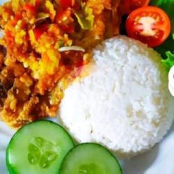 Nasi Cumi Geprek Sambal Bawang