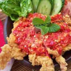 Lalapan Ayam Geprek Tanpa Nasi