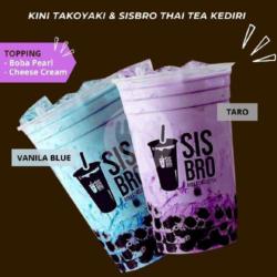 Paket 2 In 1: Vanilla Blue, Taro Boba Cheese Drink