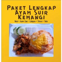 Nasi Ayam Suir Kemangi   Telor