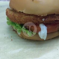 Burger Chicken Pakai Telur