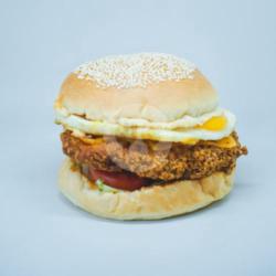 Chicken Cheese Egg Burger