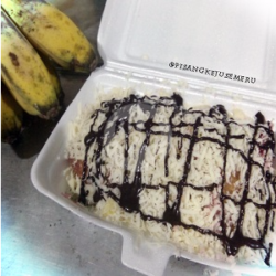 Pisang Keju Glaze Coklat