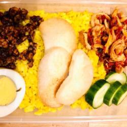 Nasi Kuning Ayam Rabe