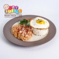 Fried Chicken With Rice And Egg