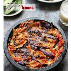 Nasi Telur Dadar Sambel Terong Mantul