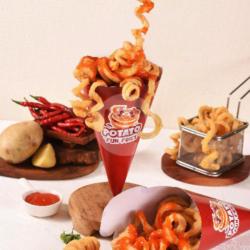 Kentang Keriting /// Kentang Spiral Kriuk Crispy Krispi Viral