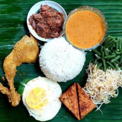 Nasi Pecel Ayam Goreng Kampung