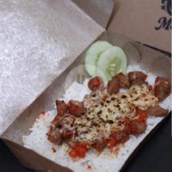 Nasi Baso Mix Jamur Mozarella