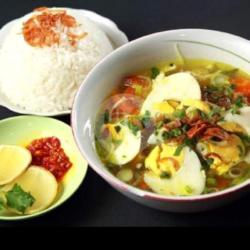 Soto Nasi Tambah Nasi Satu Porsi